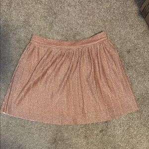 Miami A-Line Skirt in Shimmering Brown